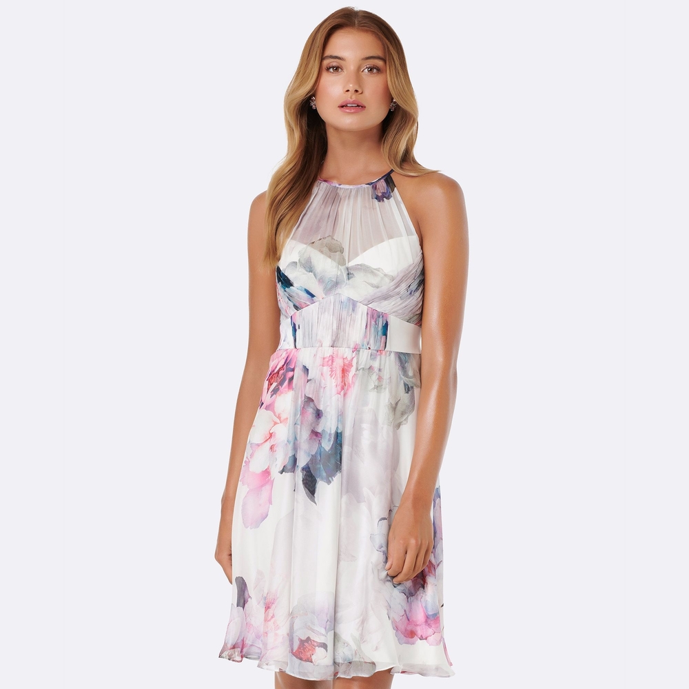 Ever New Joni Floral Halter Dress (size 0)